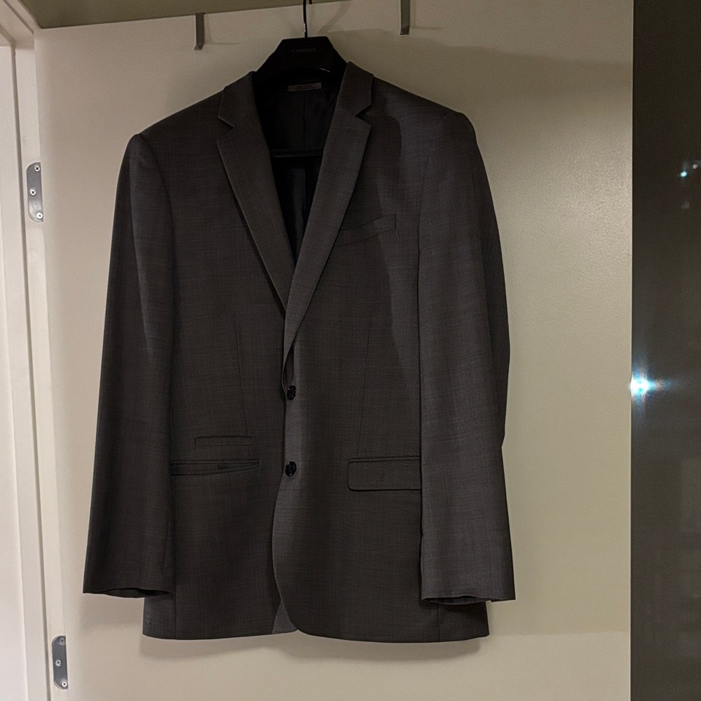 Express Dark Gray Men's Blazer